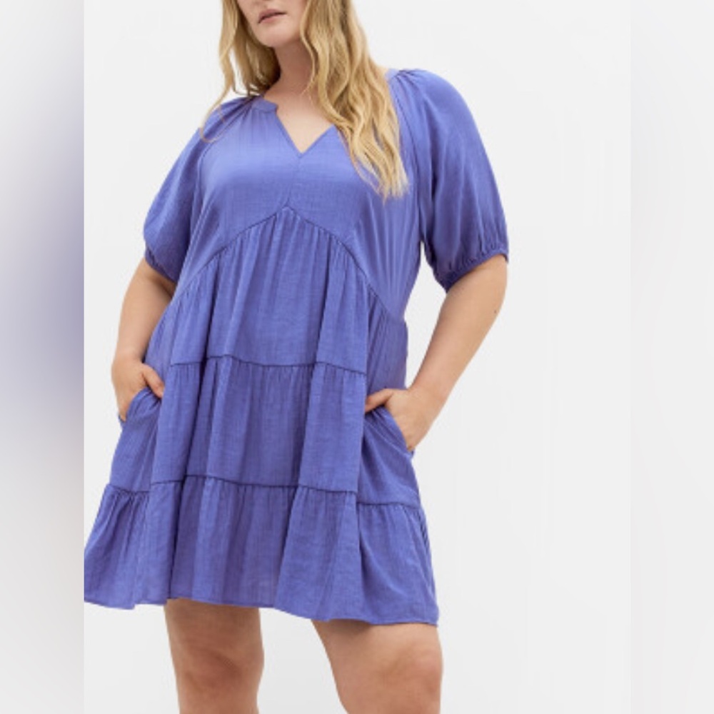 City Chic Kara dress- amethyst